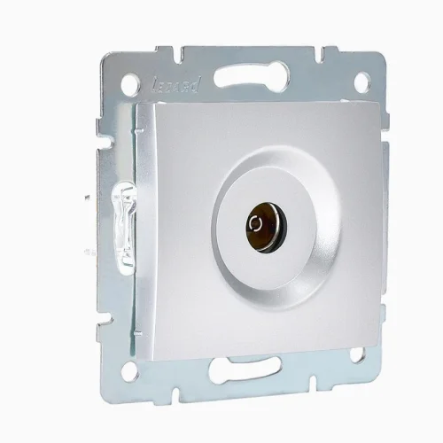 Механизм розетки оконечной TV СП Karina матов. серебр. LEZARD 