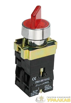 Переключатель LAY5-BK2465 на 2 полож. 1НО+1НЗ красн. KARAT IEK BSW90-BK-2-K04