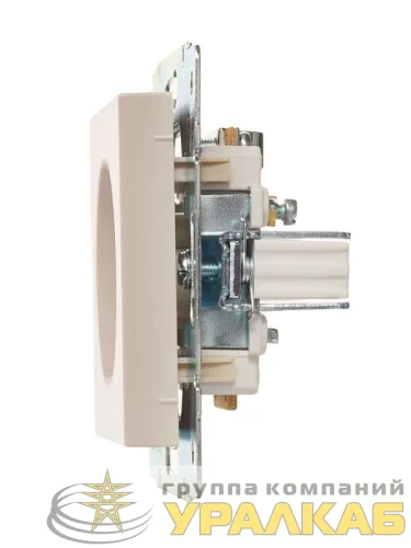 Розетка телевизионная оконечная TV 1-м СП Vesna механизм кремов. LEZARD 