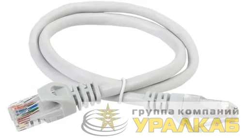 Патч-корд кат.5E UTP 3м сер. ITK PC01-C5EU-3M детальная картинка