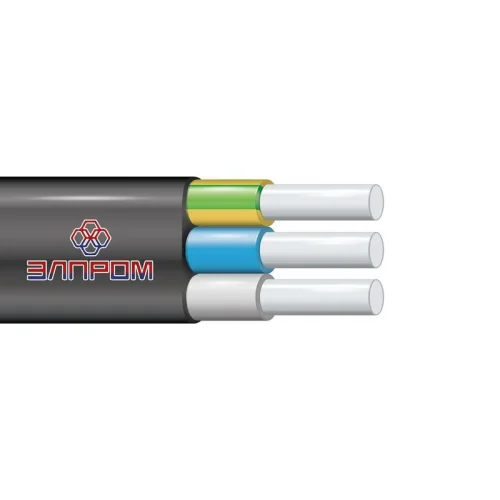 Кабель АВВГ-П 3х2.5 Ч ОК 0.66кВ (бухта) (м) ЭлПром 