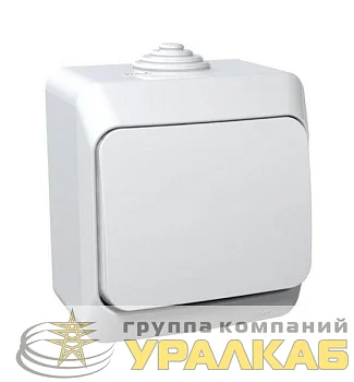 Выключатель 1-кл. ОП Этюд 10А IP44 10AX бел. SE BA10-041B