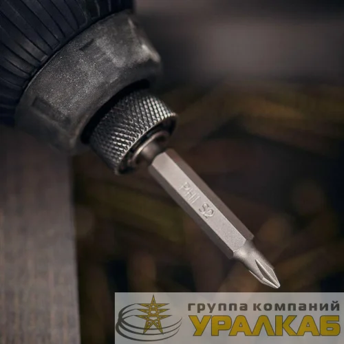 Бита PH1х50мм для шуруповерта сталь S2 (уп.5шт) (лента) Kranz 