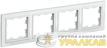 Рамка 4-м BRITE РУ-4-БрБ бел. IEK 