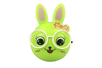 Светильник светодиодный NL-241 "Зайцы очкарики" ночник с выкл. 220В Camelion 