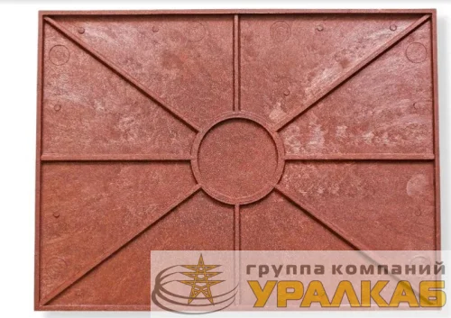 Плита для закрытия кабеля ПЗК "ОСТОРОЖНО КАБЕЛЬ" 360х480х16 красн. Synergy 00-00000059 детальная картинка
