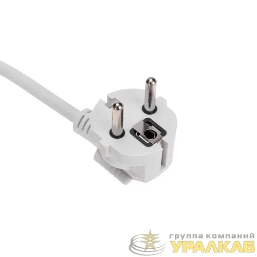 Удлинитель 2х1.5м с заземл. STANDARD 3х1кв.мм бел. Rexant 