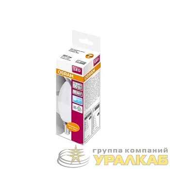 Лампа светодиодная LED Star Classic B 60 6.5W/840 6.5Вт свеча матовая 4000К нейтр. бел. E14 550лм 220-240В пластик. OSRAM 4058075134140