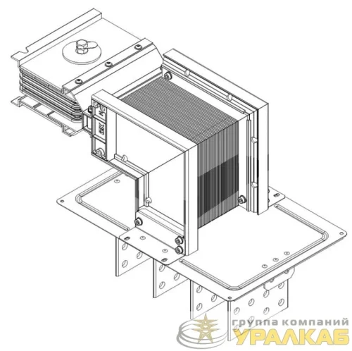 Секция фланцевая лев. Тип2 1250А Al 3L+N+PER НК IP55 тран. IEK 