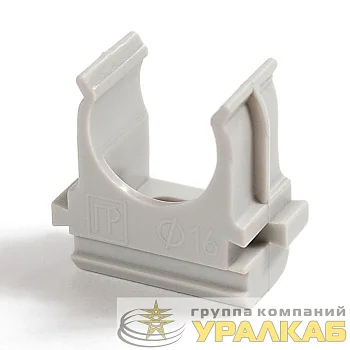Держатель для труб (клипса) d16мм полистирол Промрукав PR.02716