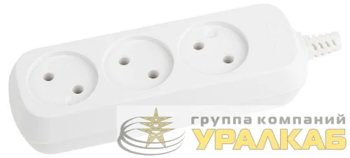 Колодка удлинителя 3-м без заземл. KX-3 Эра Б0028331 детальная картинка