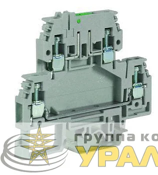 Зажим DSFA.4/L24 2-х уровн. верхний под предохранитель 4кв.мм беж. с микросхемой LED 24В DKC 
