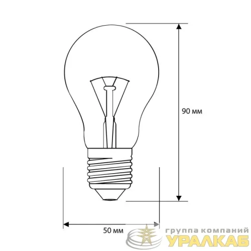Лампа накаливания A CL 40Вт E27 220-240В Camelion 