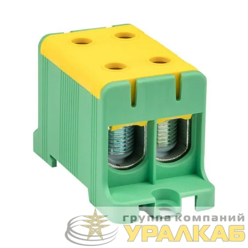 Клемма силовая вводная двойная КСВ 16-95кв.мм желт./зел. EKF plc-kvs2-16-95-y-green детальная картинка