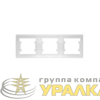 Рамка 3-м Бриллиант горизонт. бел. UNIVersal 7947489