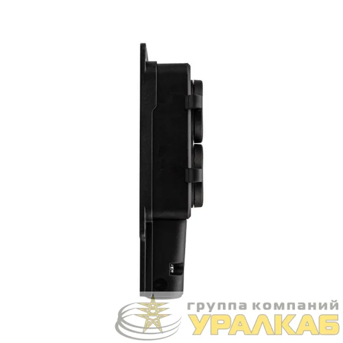 Розетка штепсельная двухместная влагозащ. с/з 16А IP54 каучук Rexant 111-112 детальная картинка