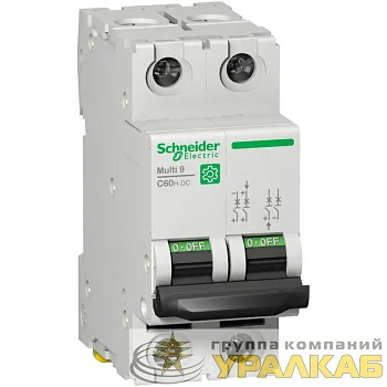 Выключатель автоматический модульный 2п C 10А C60H-DC SchE 