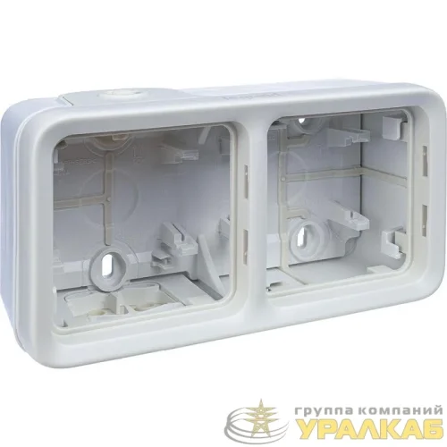 Коробка установочная ОП 2-м Plexo горизонт. бел. Leg 