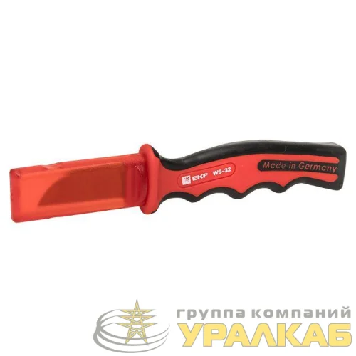 Нож для снятия изоляции с прямым лезвием 1000В WS-32 Professional EKF ws-32 детальная картинка