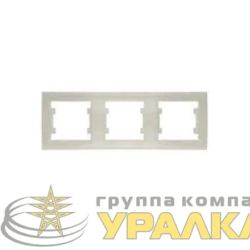 Рамка 3-м Бриллиант горизонт. сл. кость UNIVersal 7948707