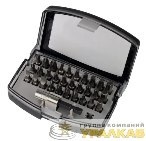 Набор бит SL/PH/PZ/Hex/Tx (30шт) и битодержатель в кейсе (31 предмет) FELO 02013116 детальная картинка