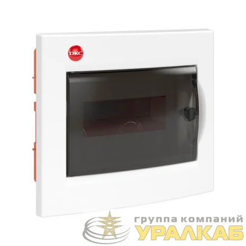 Щиток встраиваемый 8мод. IP41 с дверцей с усилен. клеммн. блоком 87308 бел. DKC 81708 детальная картинка
