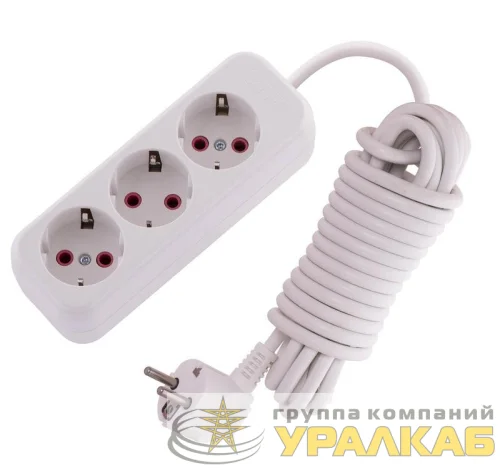 Удлинитель 3х5м с заземл. 16А IP20 Lila LEZARD 720-0305-301 детальная картинка