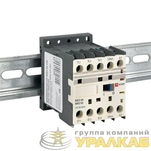 Мини-контактор МКЭ 6А кат. 24В AC 1НО PROxima EKF Mctr-s-6-24 детальная картинка