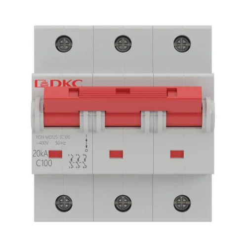 Выключатель автоматический модульный 3п C 100А 20кА MD125 YON 