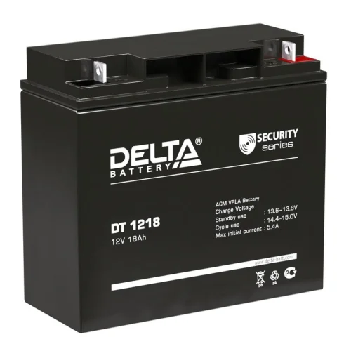 Аккумулятор 12В 18А.ч Delta DT 1218 детальная картинка