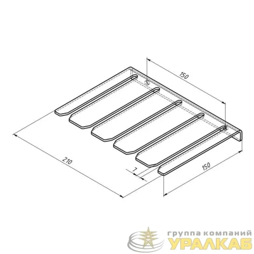 Держатель-органайзер для F-образных струбцин настенный черн. Rexant 
