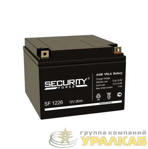 Аккумулятор ОПС 12В 26А.ч Security Force SF 1226 детальная картинка
