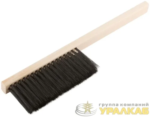 Щетка-сметка искусств. щетина деревянная ручка 3-х рядная 350мм КУРС 