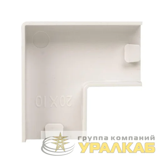 Поворот на 90град. 20х10 бел. Plast PROxima (уп.4шт) EKF abw-20-10x4 детальная картинка