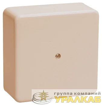 Коробка распаячная ОП 75х75х20 IP20 КМ41212-02 (6 клем. 6кв.мм) сл. кость IEK UKO10-075-075-020-K32