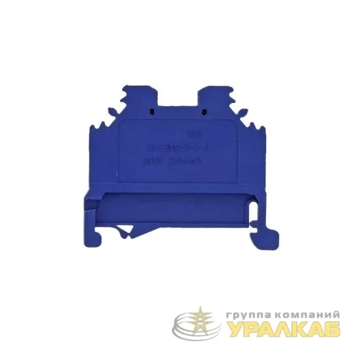 Колодка клеммная JXB-S-2.5 24А (280-104) пружинная син. EKF 