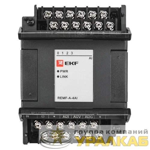 Модуль аналогового ввода REMF 4 PRO-Logic EKF REMF-A-4AI детальная картинка