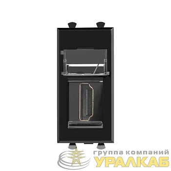 Розетка HDMI 1мод. Avanti "Черный квадрат" тип А-А модульная DKC 4402251