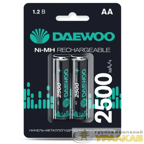 Аккумулятор AA/HR6 1.2В 2500мА.ч Ni-MH BL-2 (уп.2шт) DAEWOO 5043268 детальная картинка