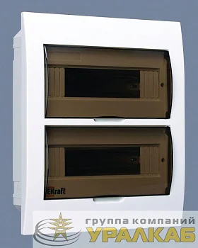 Корпус встраиваемый ЩРВ-П-24 35х30х10 24мод. IP41 пластик. DEKraft 