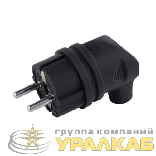 Вилка угловая 16А с заземл. каучук TOKOV ELECTRIC TKE-C05-KVU-Z детальная картинка