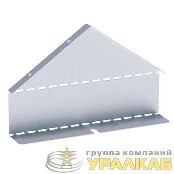 Заглушка для крышки двускатной 80х200 сталь 0.8мм HDZ гор. оцинк. EKF zkdsk80200-HDZ