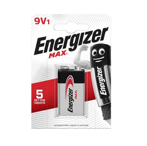 Элемент питания алкалиновый "крона" MAX 6LR61 BL1 (1/12/4320) (блист.1шт) Energizer 28648 детальная картинка