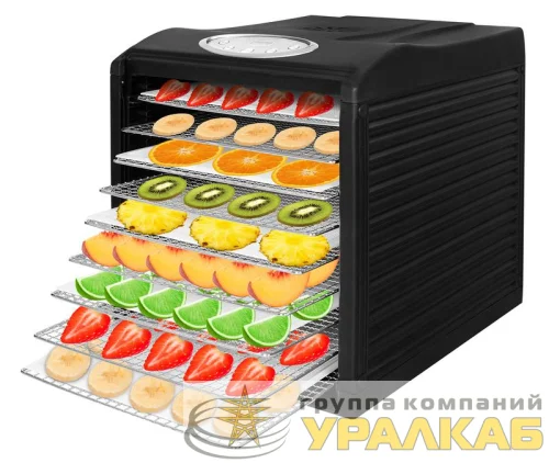 Сушка для фруктов и овощей HYFD-S1800 18под. 700Вт черн. HYUNDAI 1446881 детальная картинка