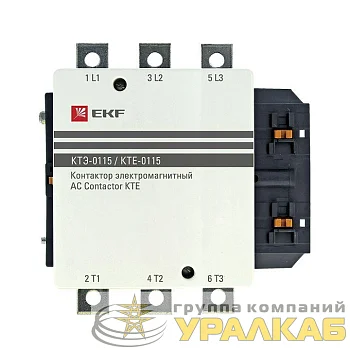 Контактор КТЭ 115А кат. 230В AC 1НО EKF ctr-b-115