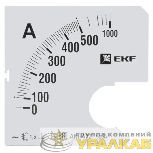 Шкала сменная для A721 500/5А-1.5 PROxima EKF 