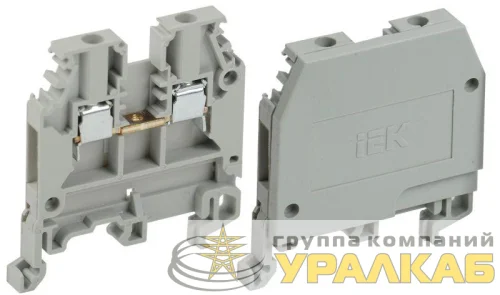 Зажим наборный ЗНИ-2.5кв.мм (JXB24А) сер. IEK YZN10-002-K03 детальная картинка