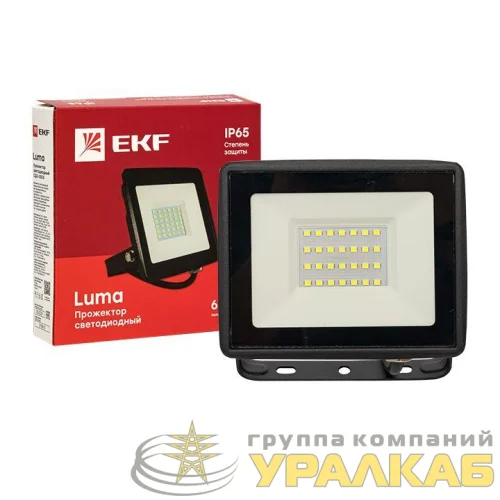 Прожектор светодиодный СДО-3003 30Вт 6500К IP65 Basic EKF FLL-3003-30-6500 детальная картинка