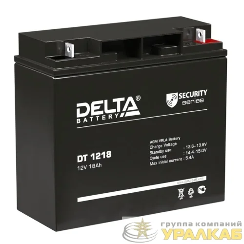 Аккумулятор 12В 18А.ч Delta 