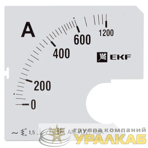 Шкала сменная для A721 600/5А-1.5 PROxima EKF 